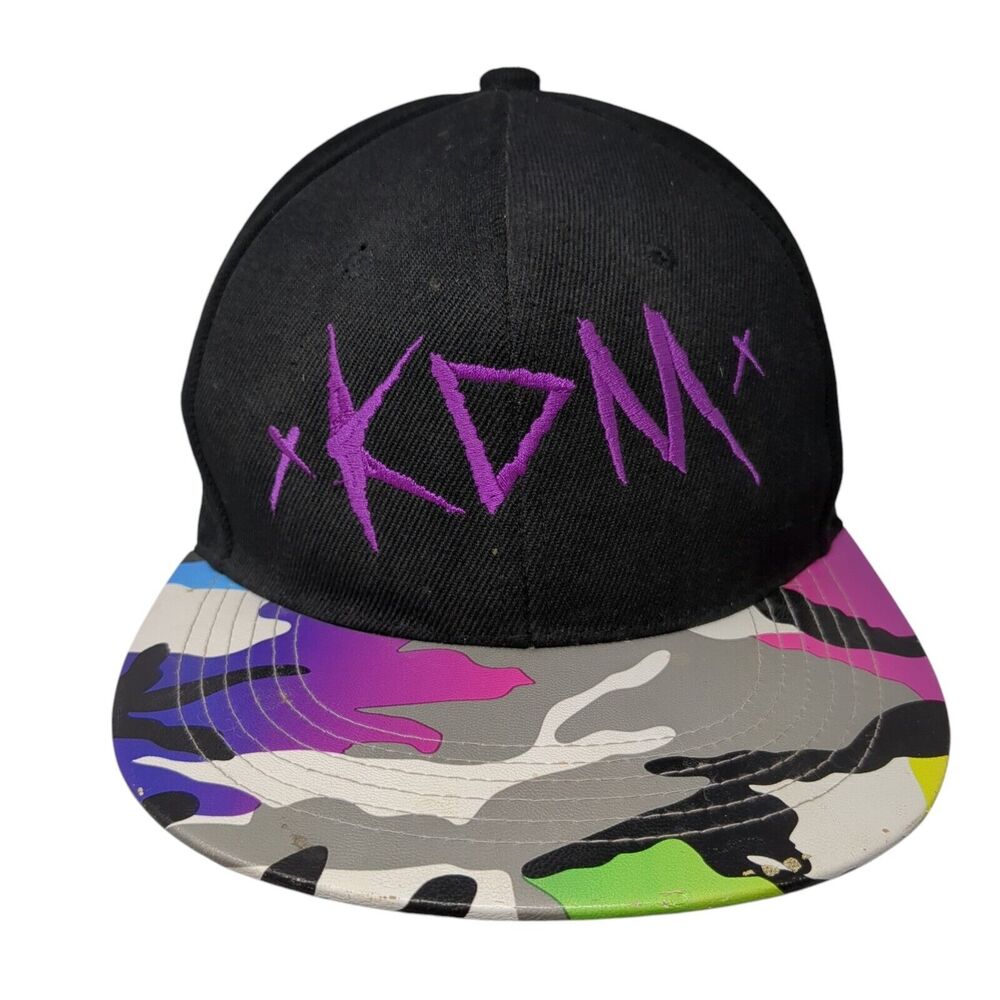 KDM Snapback Hat Camouflage One Size Adjustable Embroidered AF Academy Fits